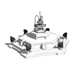 classic fountain 3D model