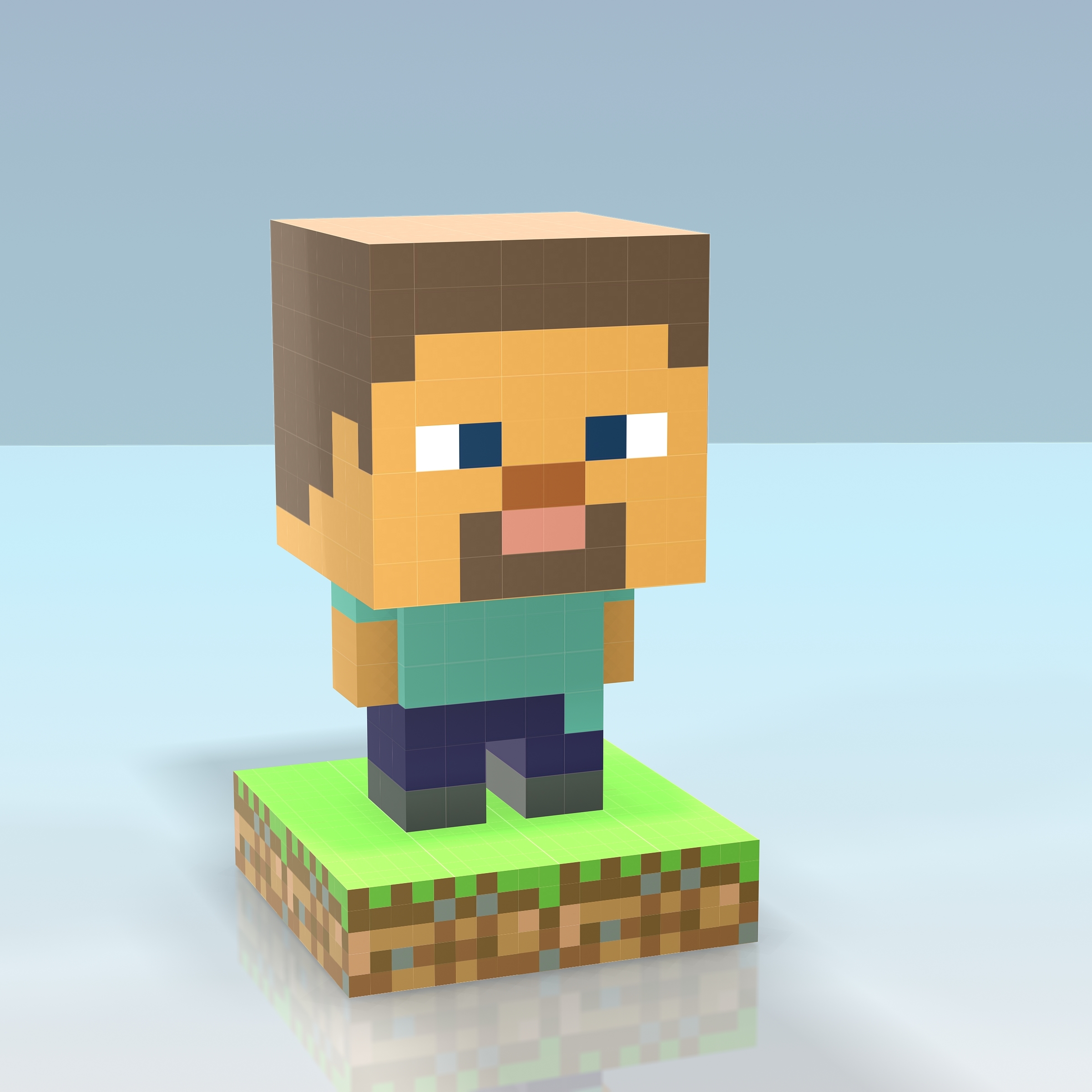 3d Minecraft Steve Turbosquid 1530787 