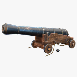 3D old cannon