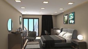 3D bedroom interior