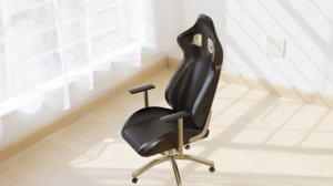 elegant gaming chair 3D model