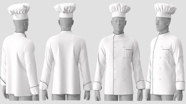 3D chef jacket