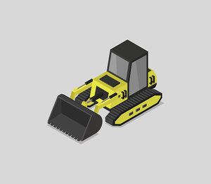 isometric excavator