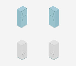 isometric fridge