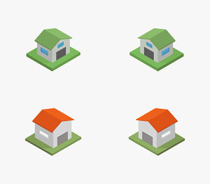isometric garage