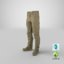 realistic pants desert boots 3D model