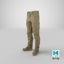 realistic pants desert boots 3D model