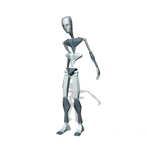 Male stand idle relax