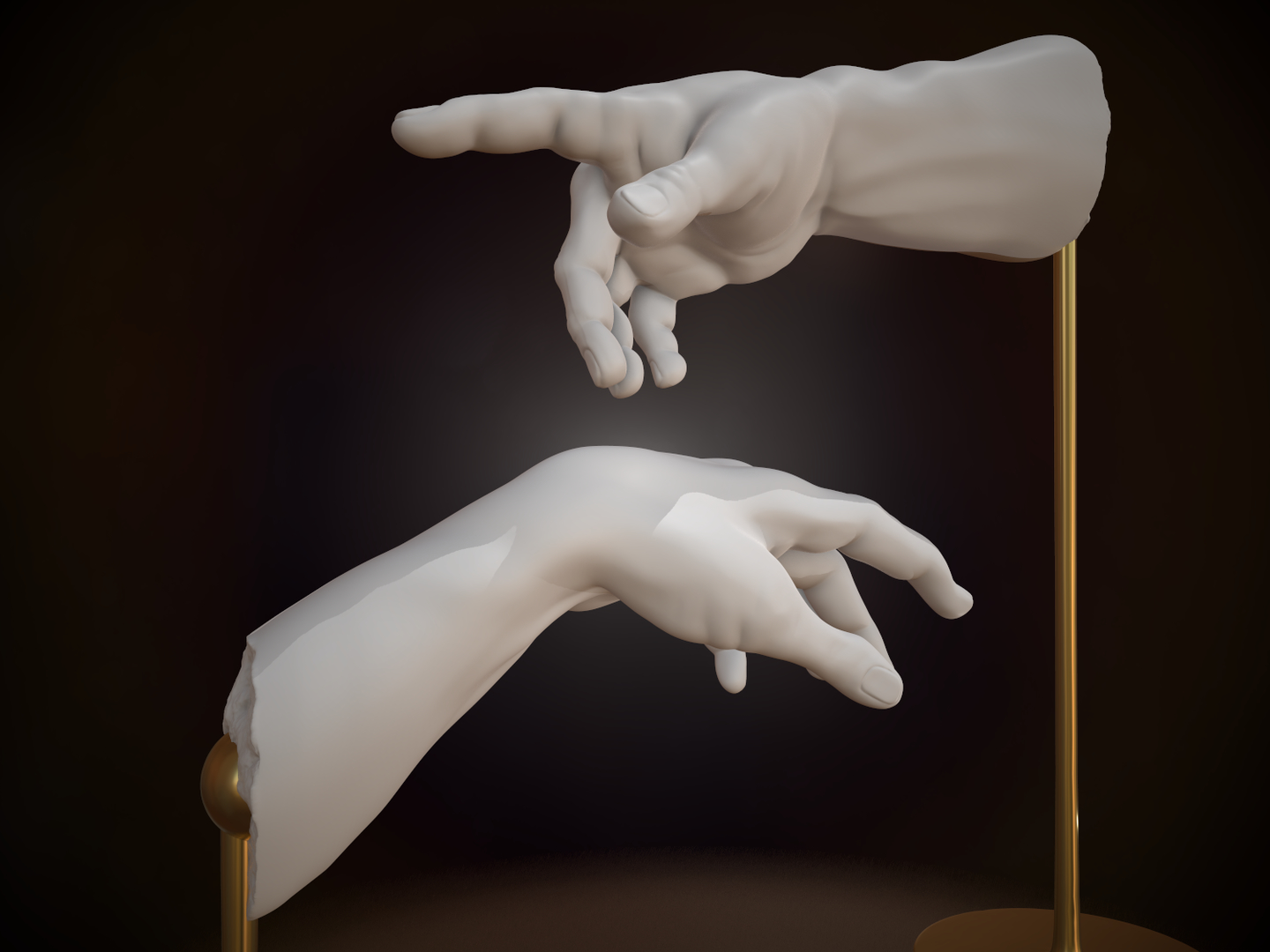 3D adam decorations hands - TurboSquid 1303420