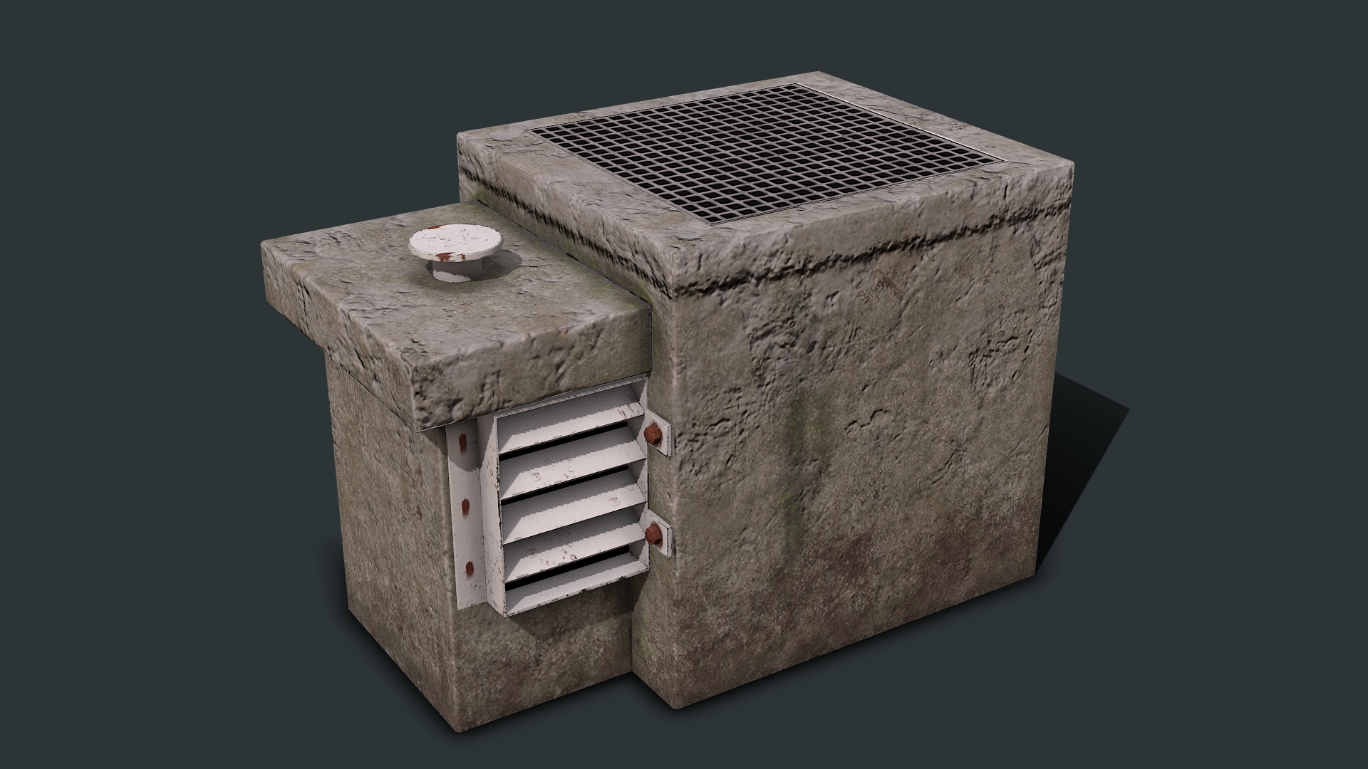 Bunker vent 3D model - TurboSquid 1531610