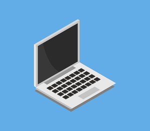 isometric laptop