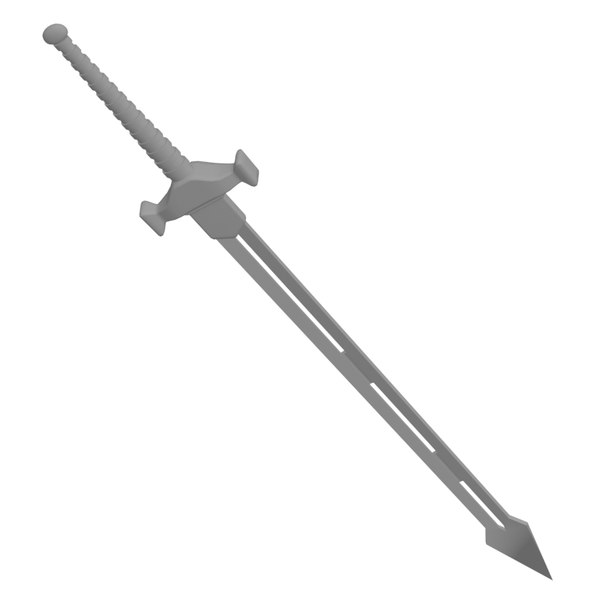 Free 3D sword holes blade TurboSquid 1531850