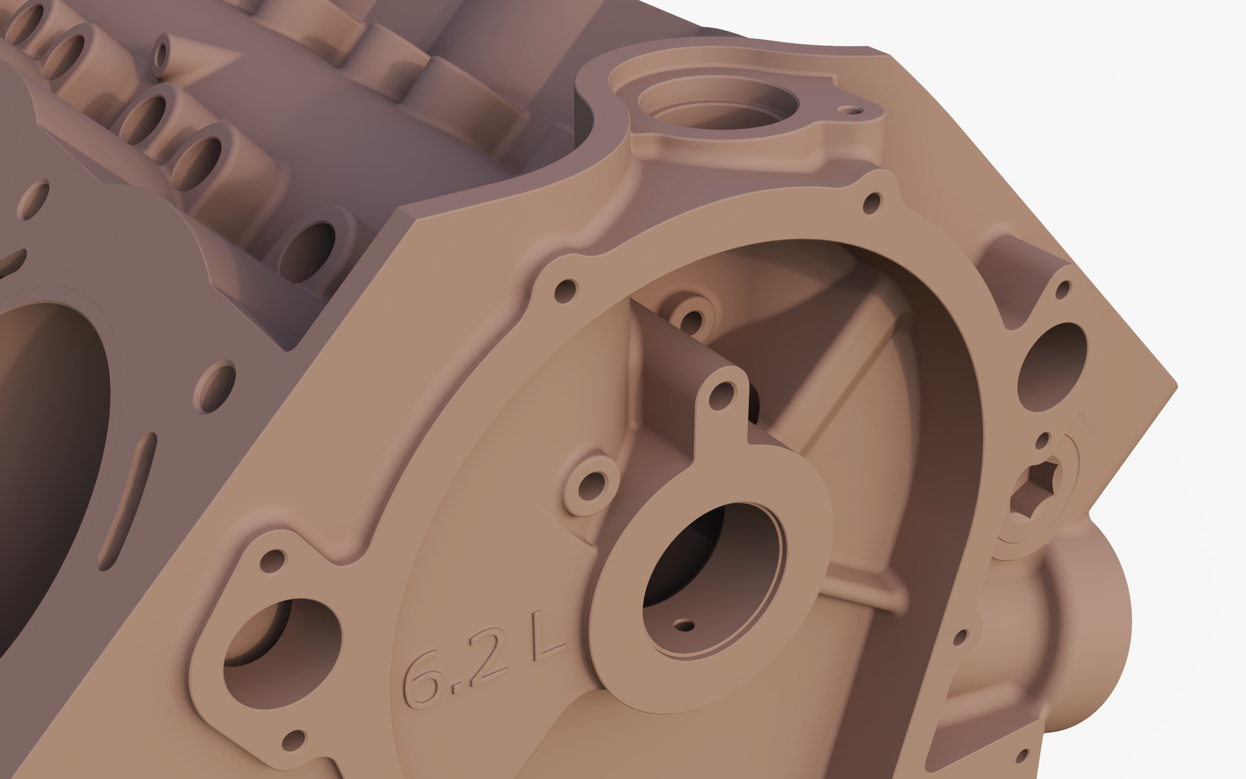 3D engine block model TurboSquid 1528886
