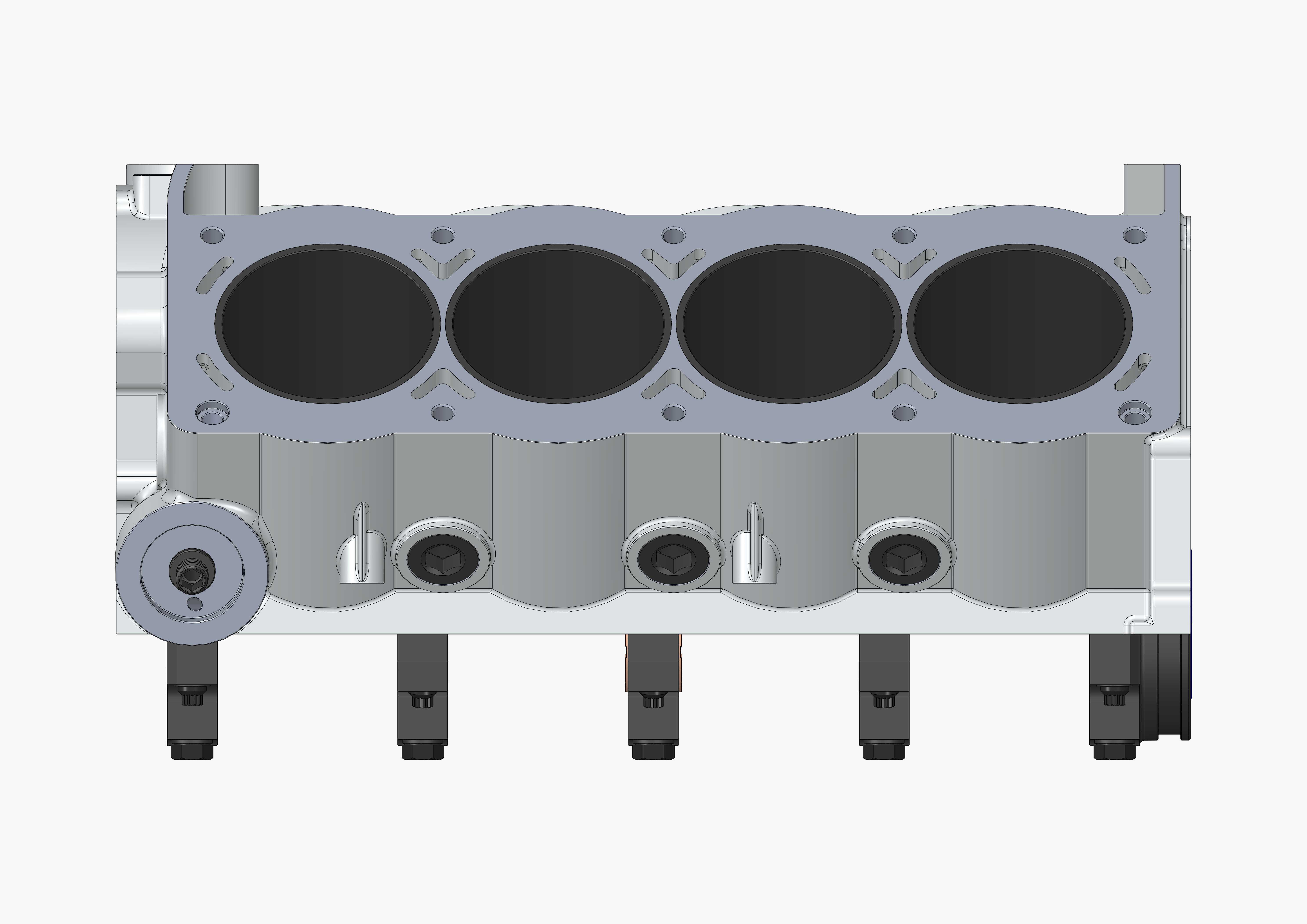 3D engine block model TurboSquid 1528886