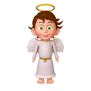 3D angel cartoon