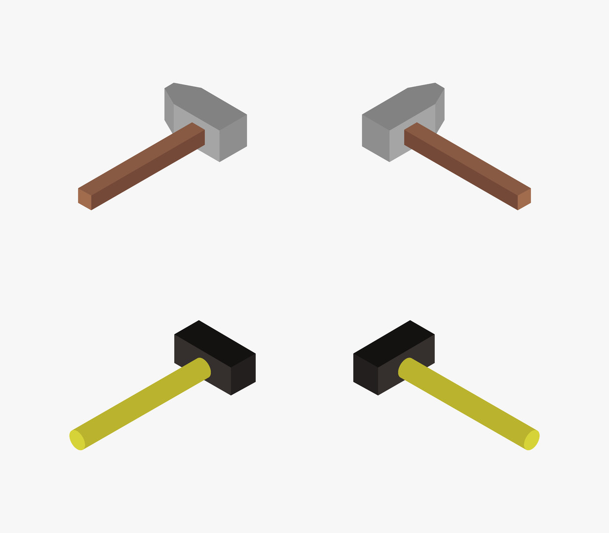 Shapes Encapsulated Postscript hammer isometric vector