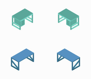 isometric table