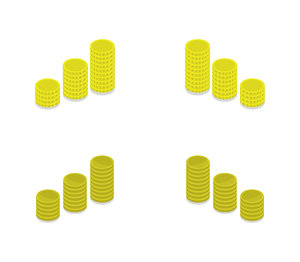 isometric coin money