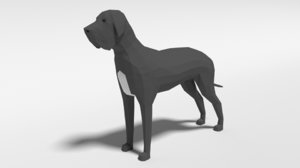 great dane dog model