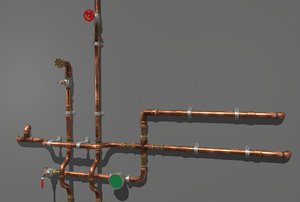 3D water pipes