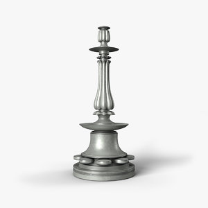 3D chess bishop model