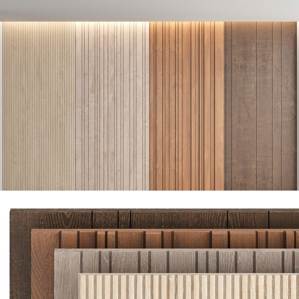 Wood Wall Panels Model Turbosquid