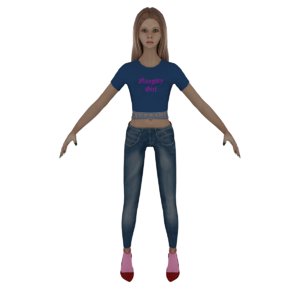 3D modelers girl