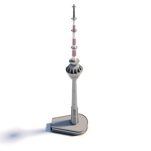 3D baku tv tower