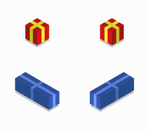 isometric gift