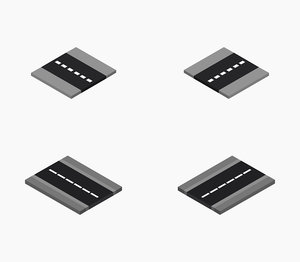 isometric road