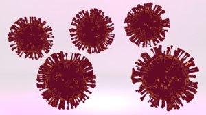 3D coronavirus virus model
