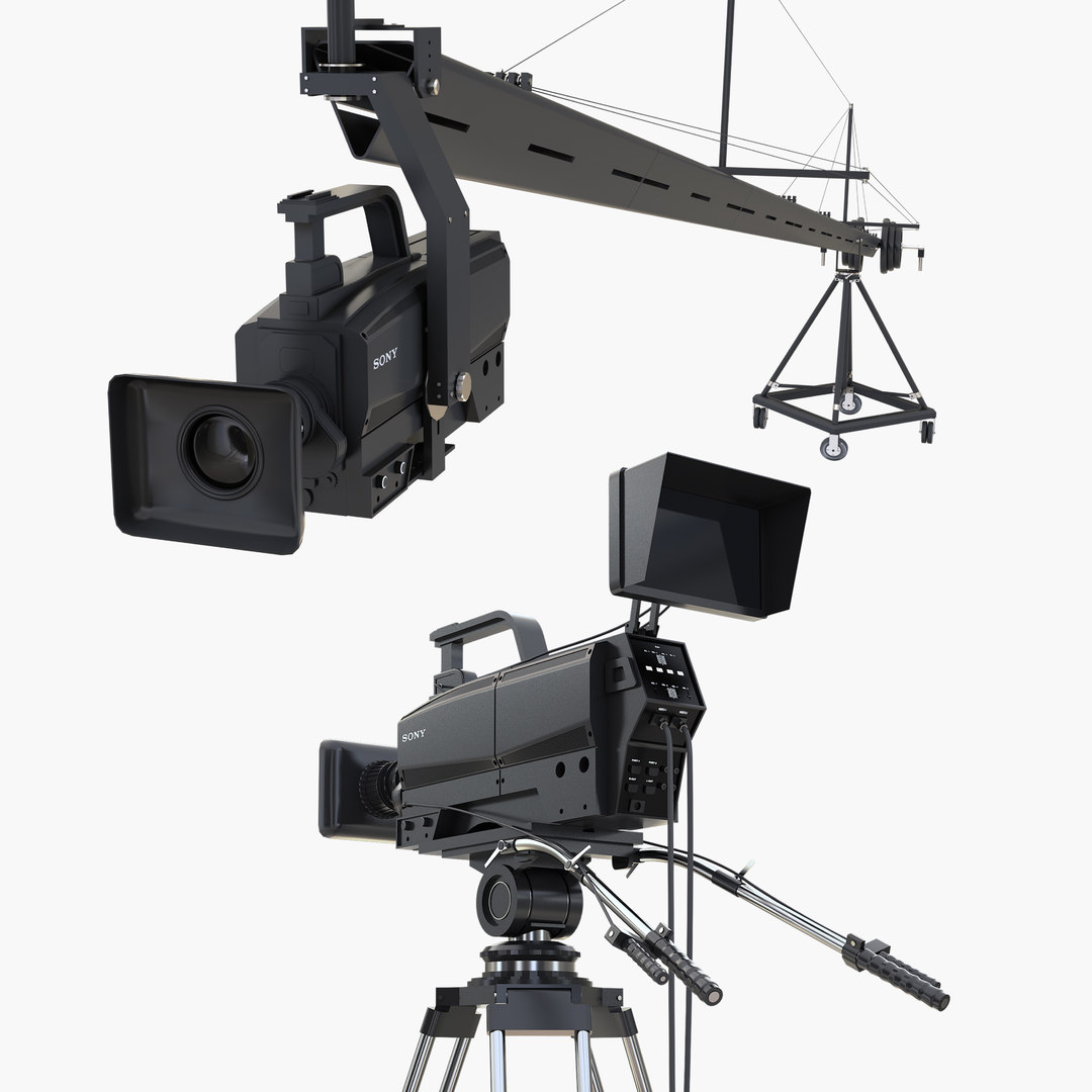 3D broadcast camera tv TurboSquid 1532706