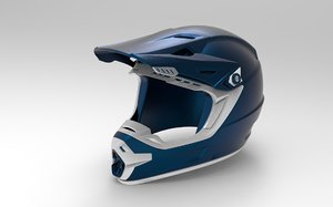3D model dirt bike cross helmet