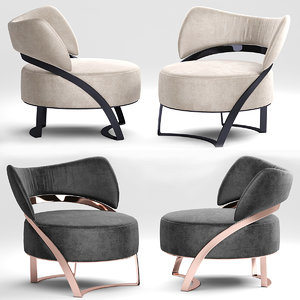 3D modern armchair