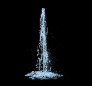 Realistic Water Fountain Animation