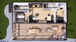 home mobile vacation 3D model