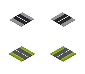 isometric road