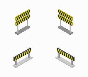isometric roadblock