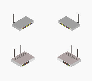 isometric router