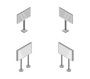 isometric sign road