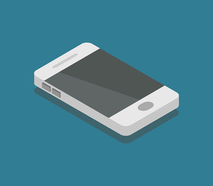 isometric smartphone