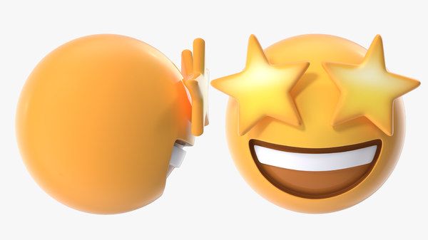 Sternaugen-Emoji 3D-Modell - TurboSquid 1533423