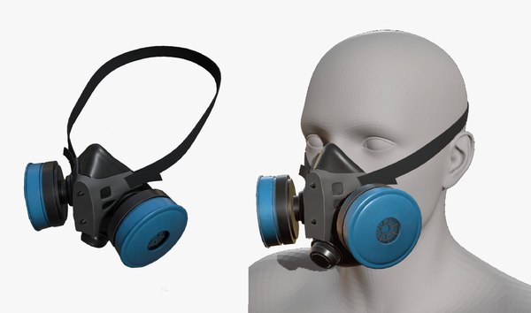 3D model helmet mask