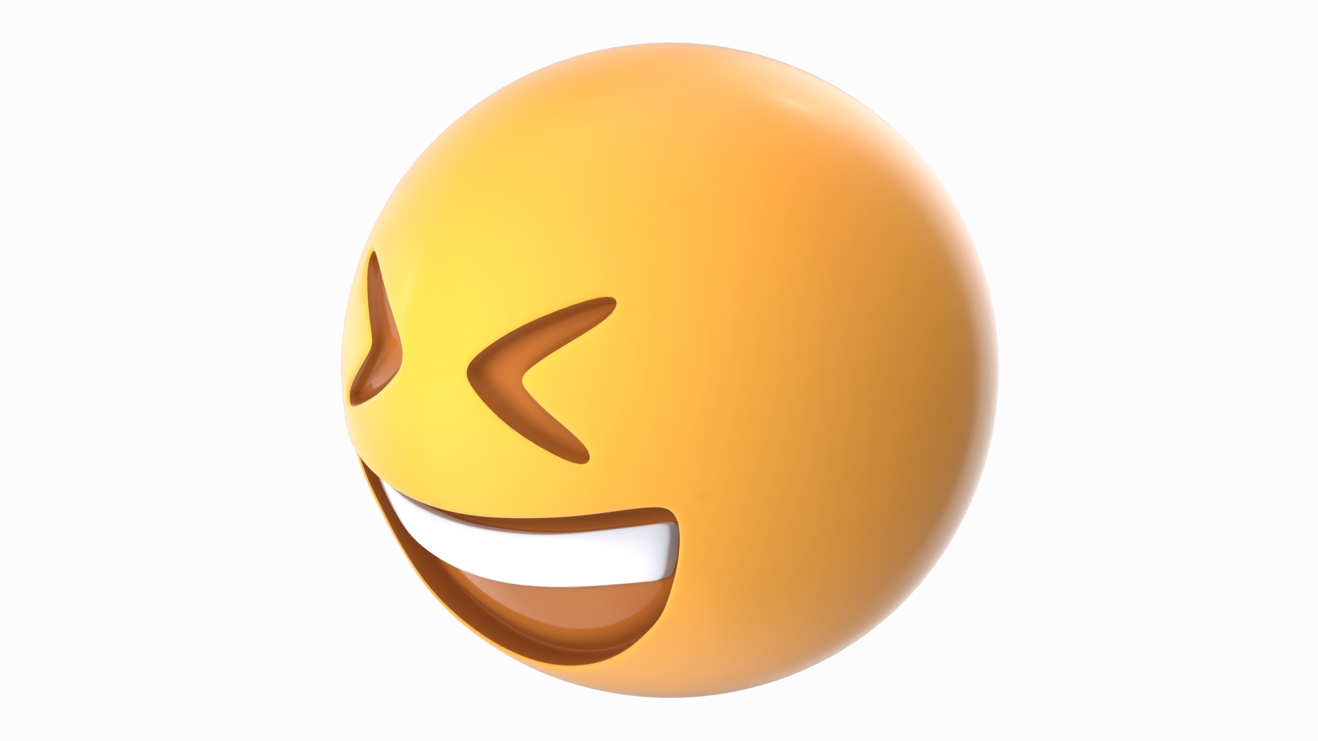 Smiling closed eyes emoji 3D model TurboSquid 1533421