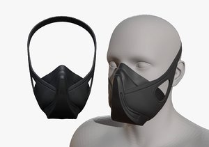 3D helmet mask model