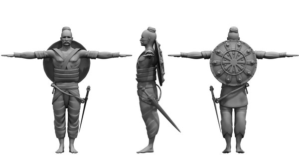 3D soldier historical model