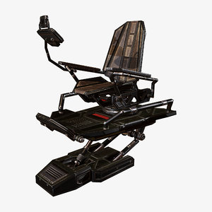3D cockpit chair b