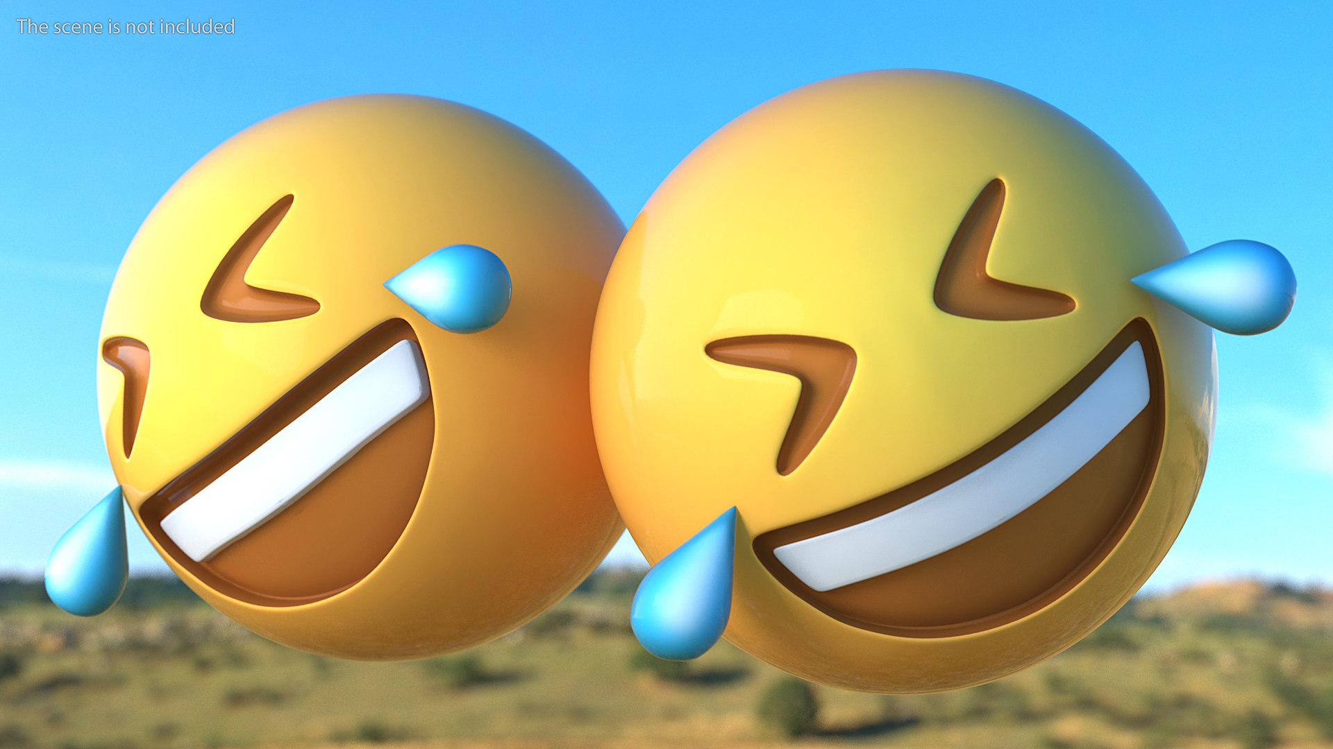 3D rolling floor laughing emoji model - TurboSquid 1533412