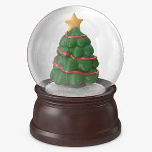 snow globe christmas tree 3D model