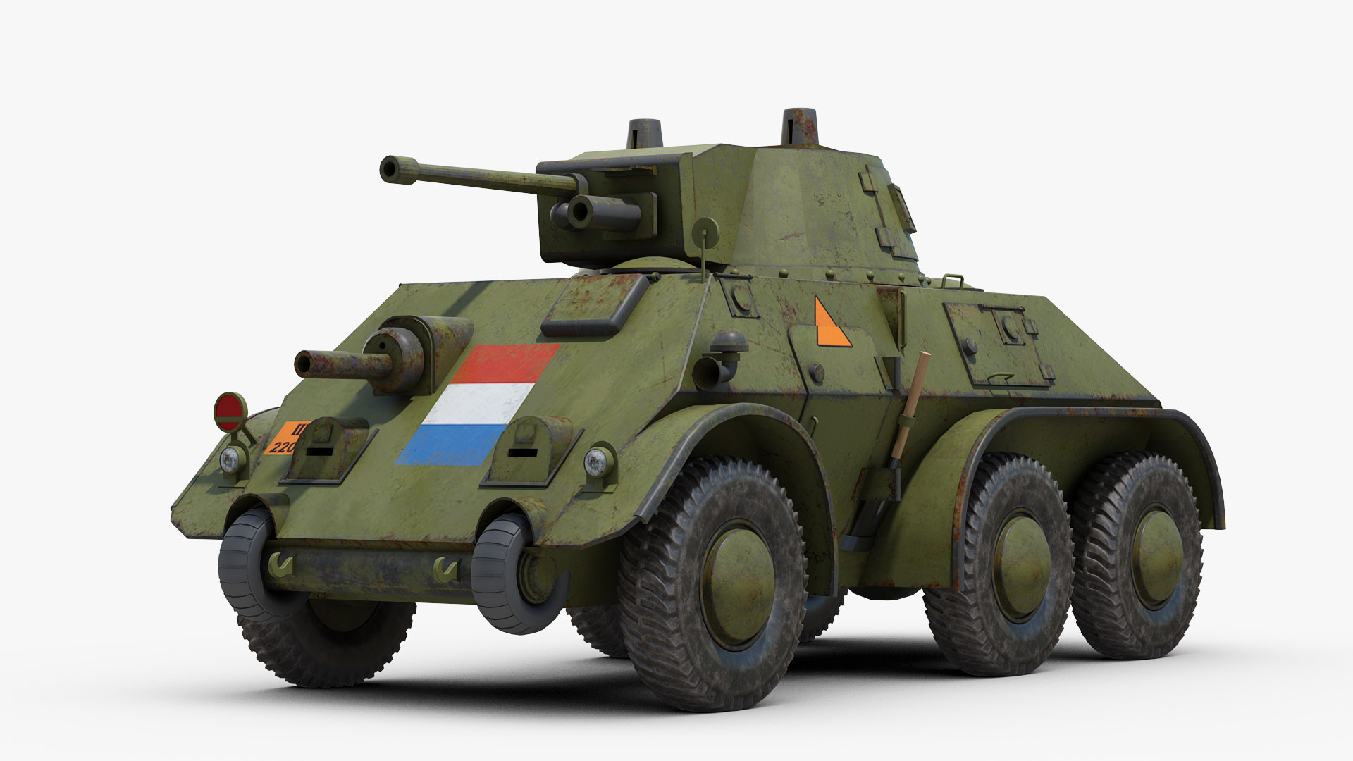 Ww2 daf m39 armored 3D model TurboSquid 1533467